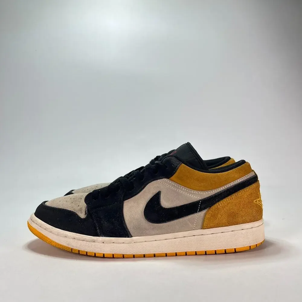 Nike Air Jordan 1 Low University Gold Casual Sneakers 553558-127 Men's Size 11.5